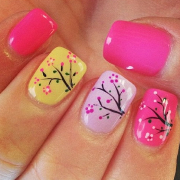 Nail Design-for-printemps-shabby-chic