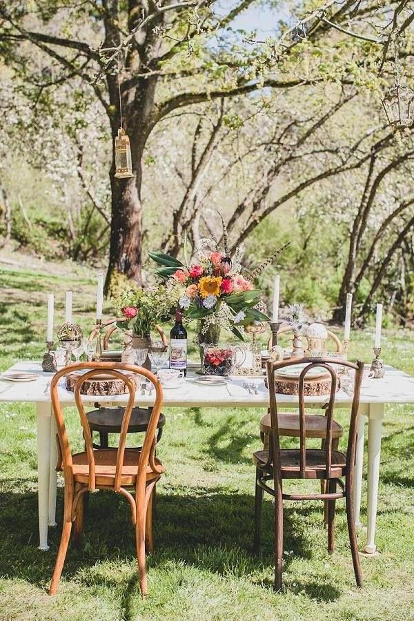 prirodni stol ukras ideje za vjenčanje-za-a-nezaboravne postavljanje svadbeni stol