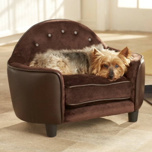 cute-orthopedic-dog-bed-in-brown - mirada elegante