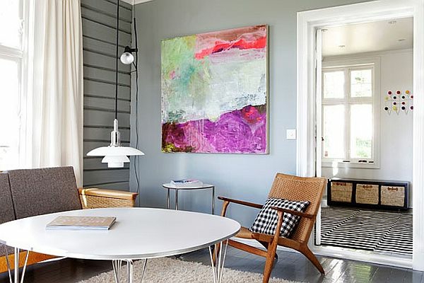Nordic режим в-стая-дизайн красива картина-в стената