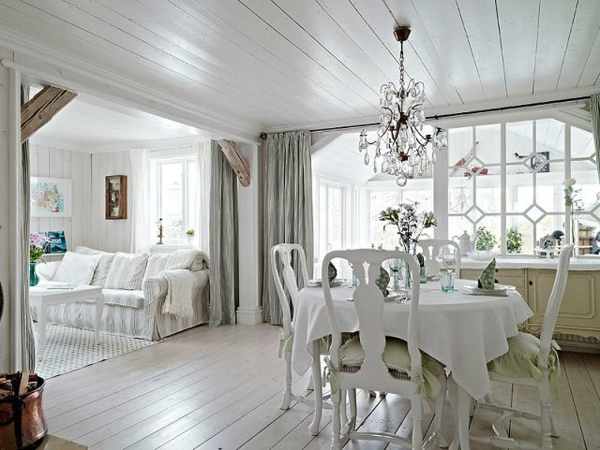 Nordic mód in-the-szoba-design egyszerű árnyalatok-in-étkező