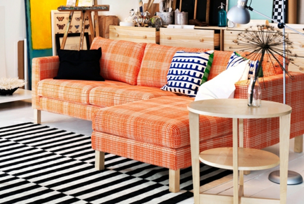 narančasta lounge stolica-stolica topla boja