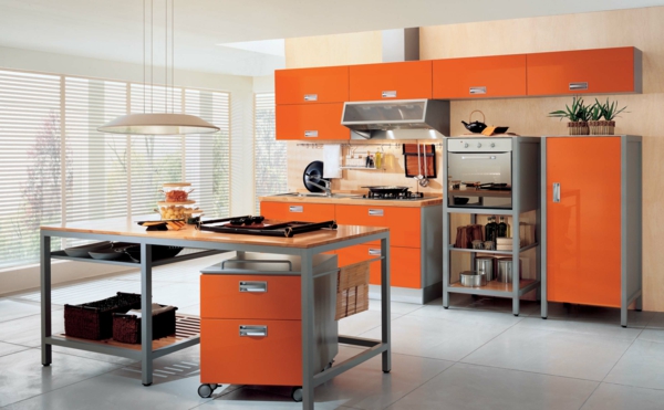 оранжев-кухня-дизайн-супер модел