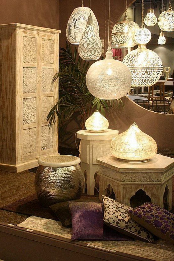 arab namještaj jastuci ormar svjetiljke lustres palme ukras iz istočne stolove stol ukras ideje dizajn