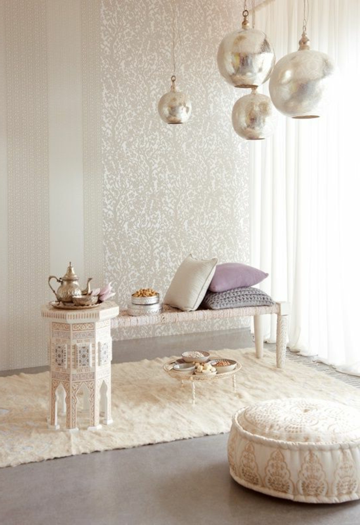 orijentalni životni ukrasi stol za kavu kava jastučići jastučići visi viseći svjetiljke bacaju jastuk wallpaper