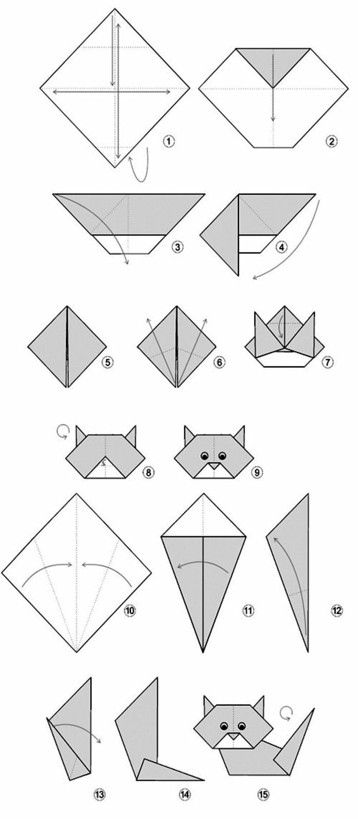Origami arruga origami plegable instrucción origami plegable técnica técnica de plegado papel-