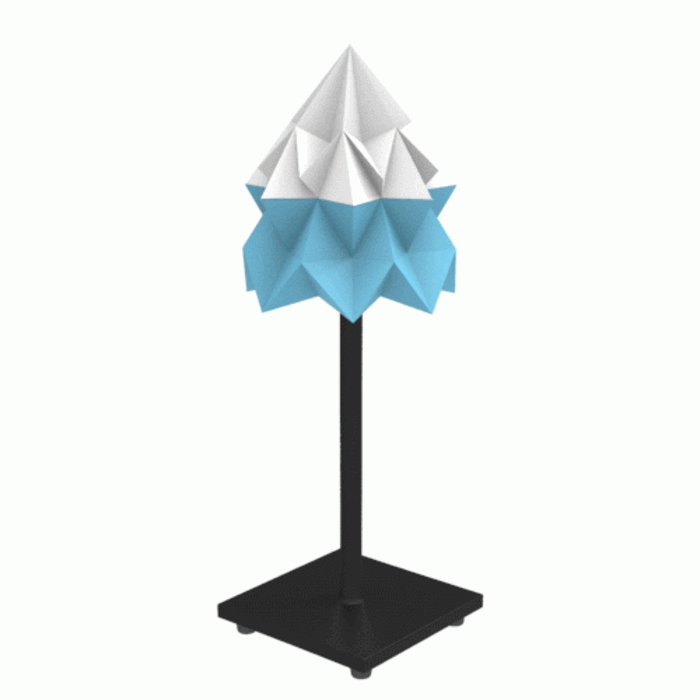 Instrucciones de Origami-pantalla-simples de bricolaje