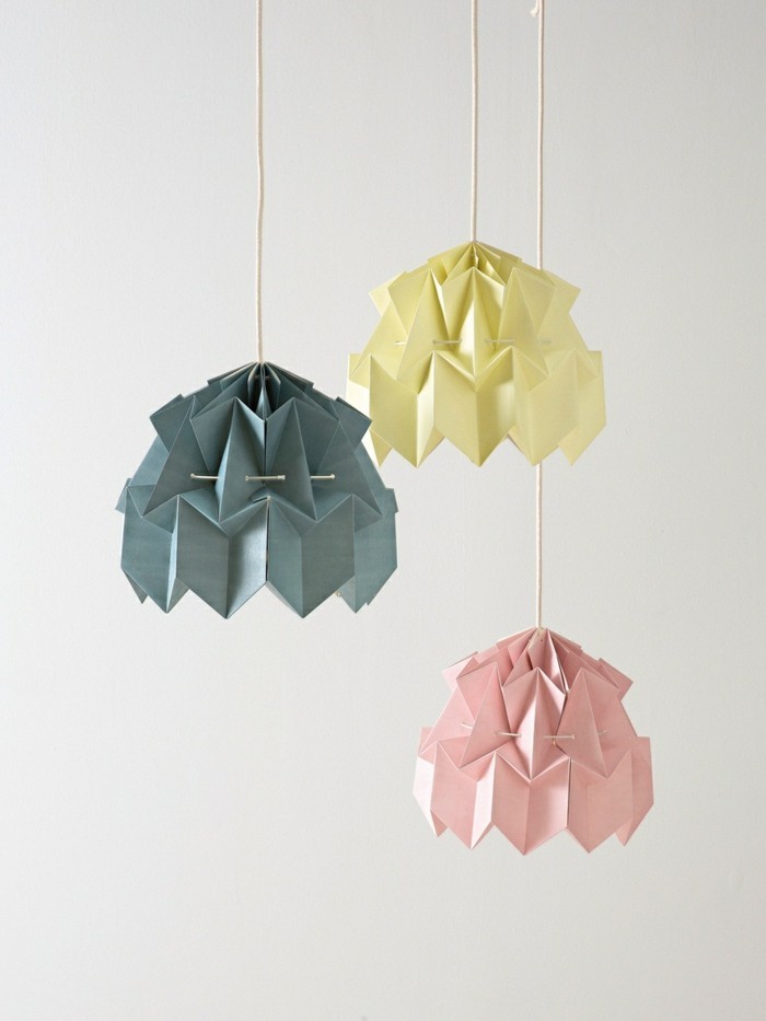 оригами абажур-някои DIY идеи
