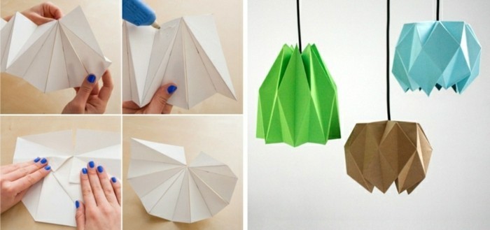 оригами абажур-ти-необходимост само-The-инструкциите следване