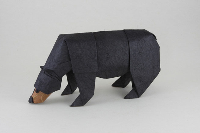 оригами животни-а-черна мечка
