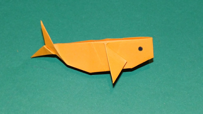 оригами животни-а-Wal-в-жълто