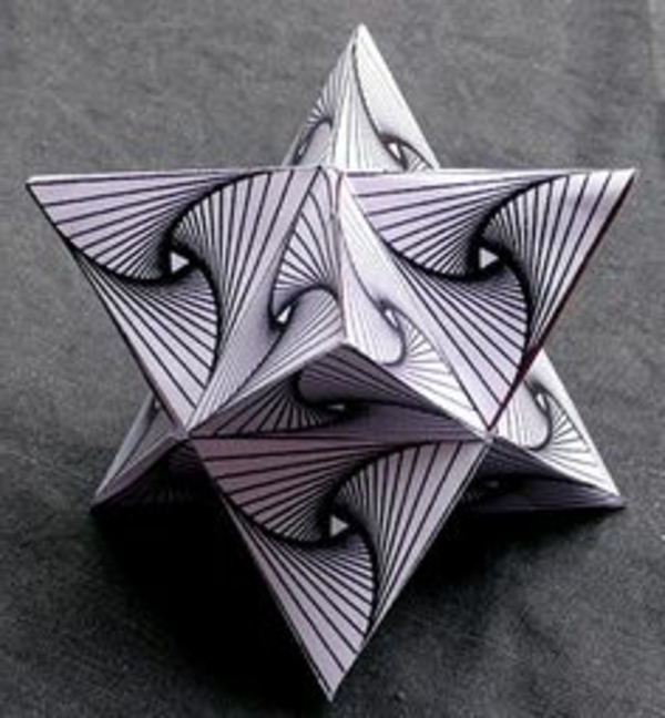 оригами до Коледа-поразителен-звезден