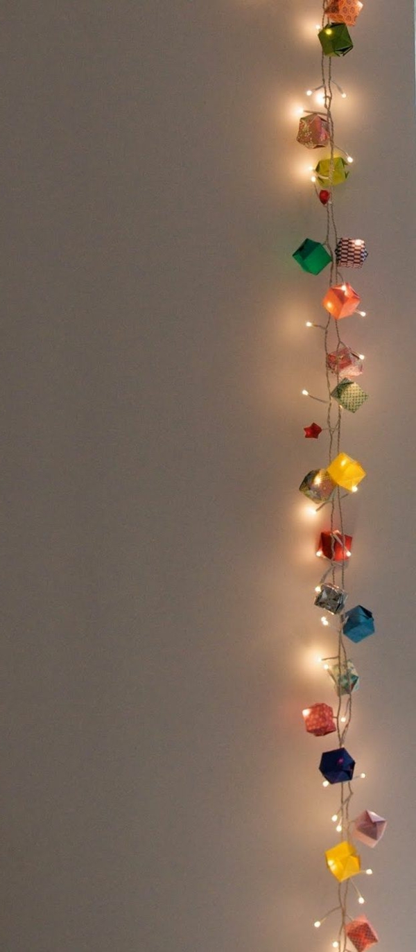 оригами до Коледа-колоритен-ярко dekoartikel