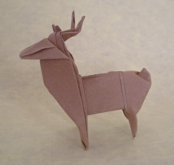 origami za božićno-a-damhirsch