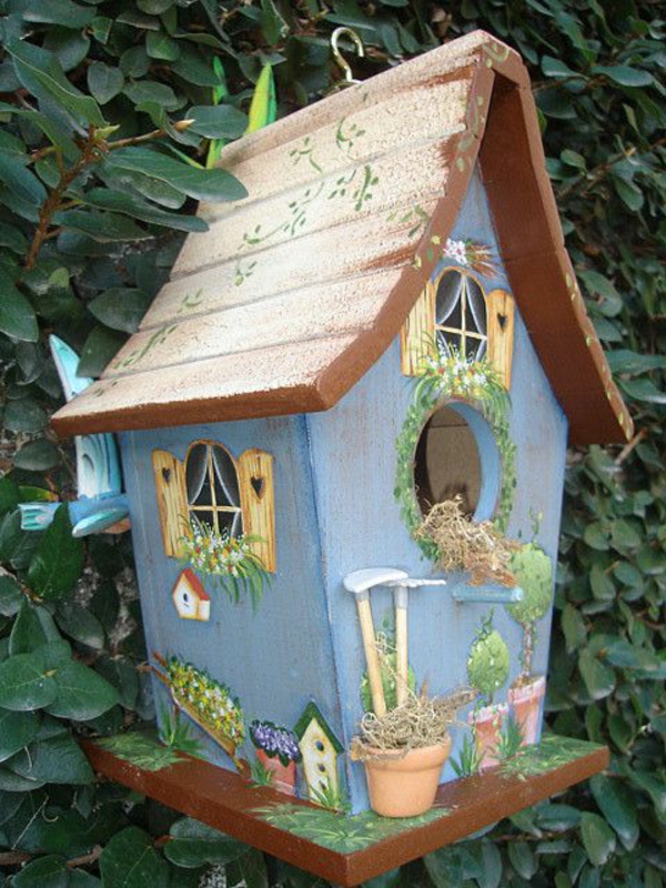 захранващи оригинален Bird къщи-от-дърво идея