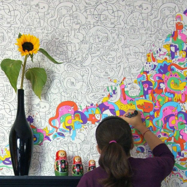 original de un establecimiento de vivero de ideas Papel-Papel-guardería-wallpaper-moderno-wallpaper-ideas-niños-papel pintado