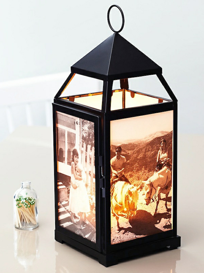 Alkuperäisen kuvan lahjat retro lamppu ja tulosta kauniita-idee
