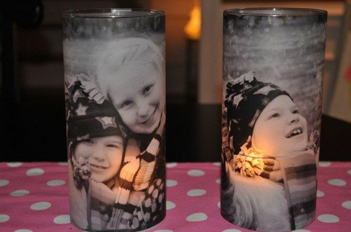eredeti fotó ajándék két pohár-print-gyerek arcok