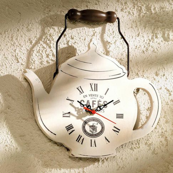 मूल-दीवार-घड़ी के रसोई-चाय की केतली