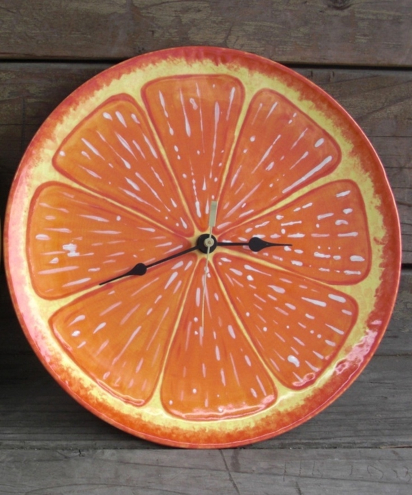 alkuperäinen seinän-clock-oranssi