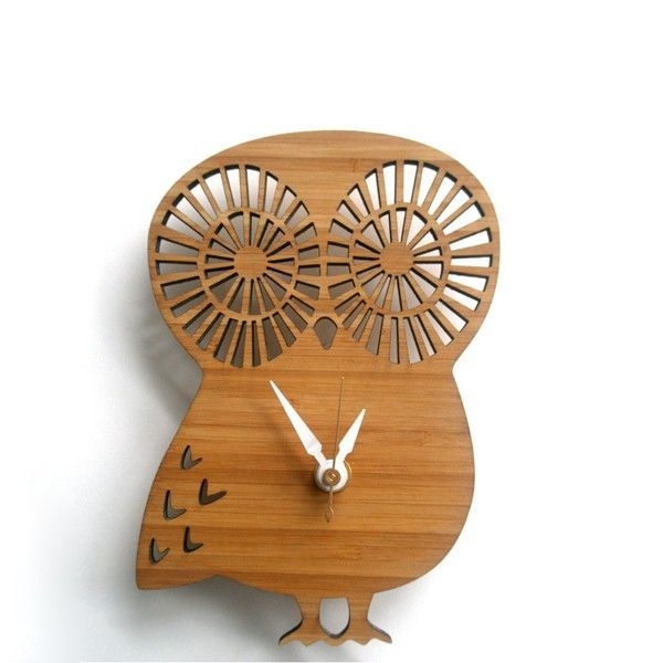 alkuperäinen seinän-clock-tason pöllö