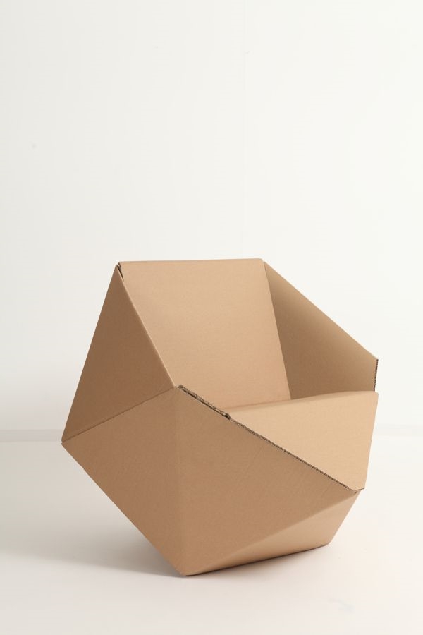 original de una silla-en-caja-cartón de cartón-muebles-sofá-de-cartón