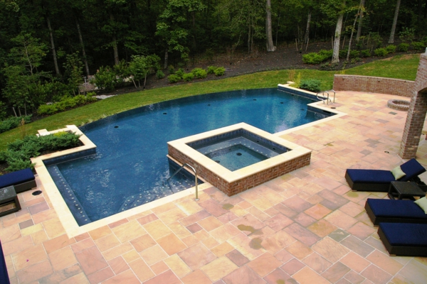 original de un jardín de diseño de la piscina Designdee
