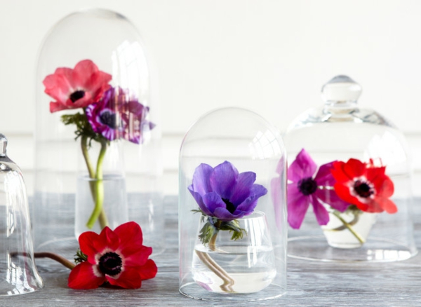 osterdeko önzáró-gyönyörű deko-poharak virágokkal