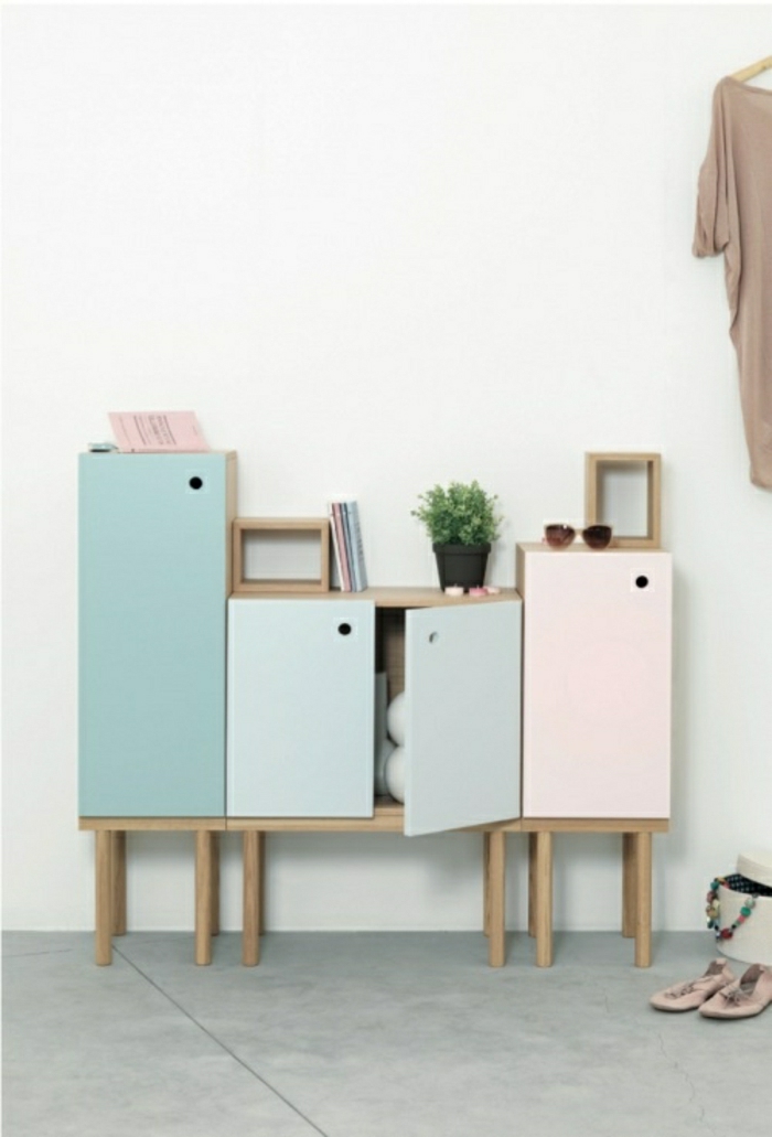 pastelne boje palete zid obojen zid dizajn-sa-boja-zid dizajn ideje-cabinets-