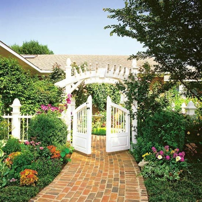 pergola-Garden Gate gyönyörű kerti