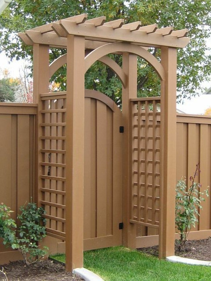 凉棚-gartentor-后院围栏木杆