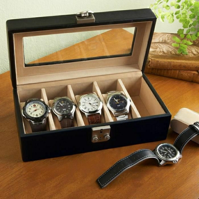 regalo personalizado para los hombres relojes-caja elegante