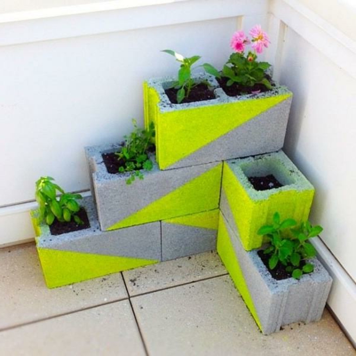 Posuda za cvijeće-of-beton-zeleno-dizajn