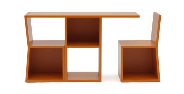 De ahorro de espacio-muebles-estantes-de-madera