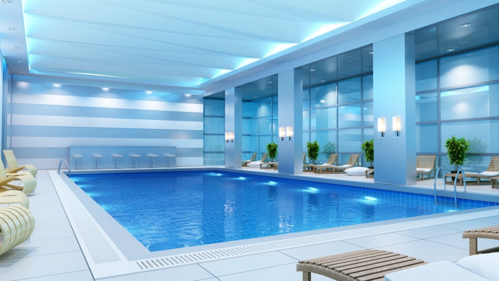 piscina de fondo de pantalla interesante azul-diseño