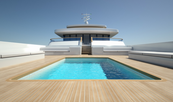 piscina de fondo de pantalla de diseño ultra moderno