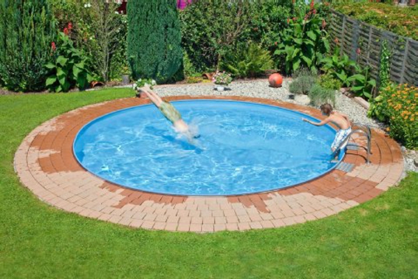 pool-self-build-round-from - hermoso diseño de jardín
