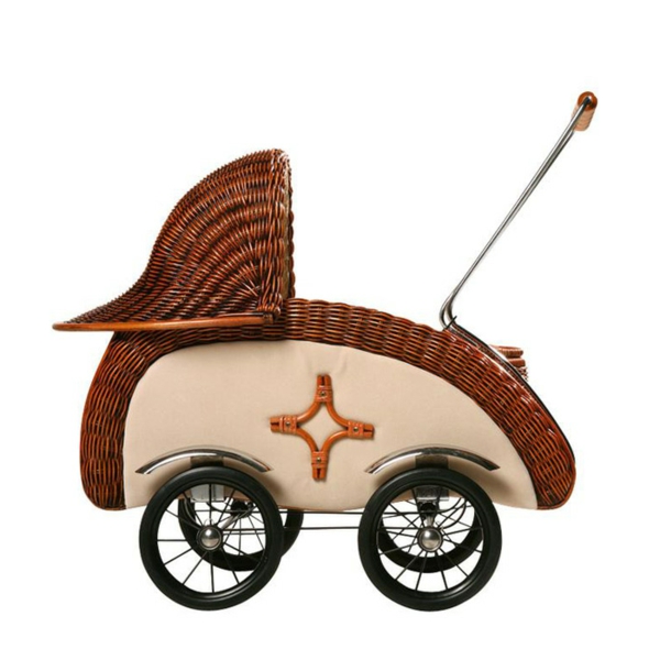 Doll Cart Basket Retro Model Fondo blanco