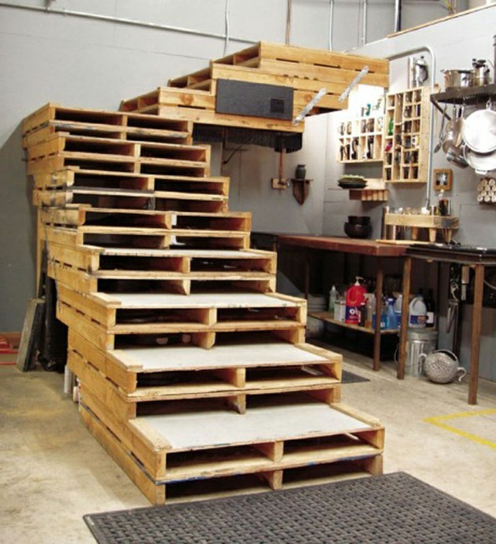 идеи за рециклиране на Wood-красивите-стълби