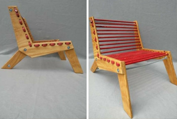 reciclaje de muebles de diseño interesante, por la silla