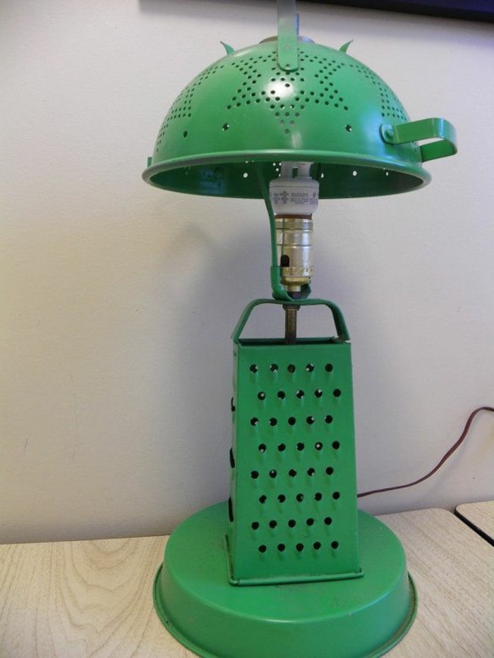 újrahasznosítás bútor modern lámpa-zöld színű