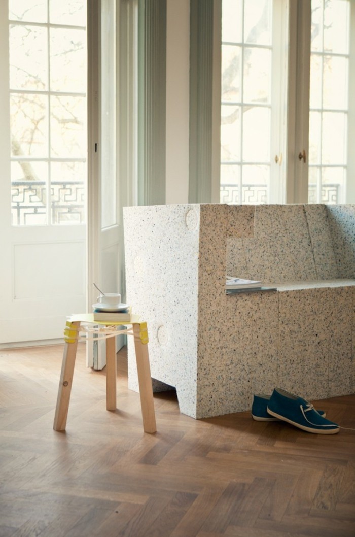 reciclaje de muebles de diseño moderno-sofá