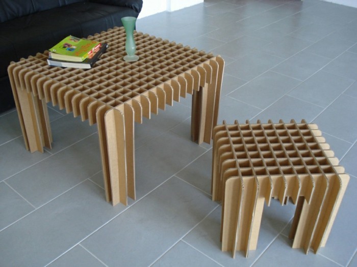mesas modelo creativas - muebles de reciclaje - diseño único