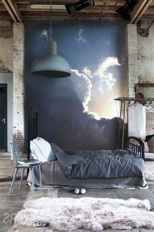 романтични стенописи спалня