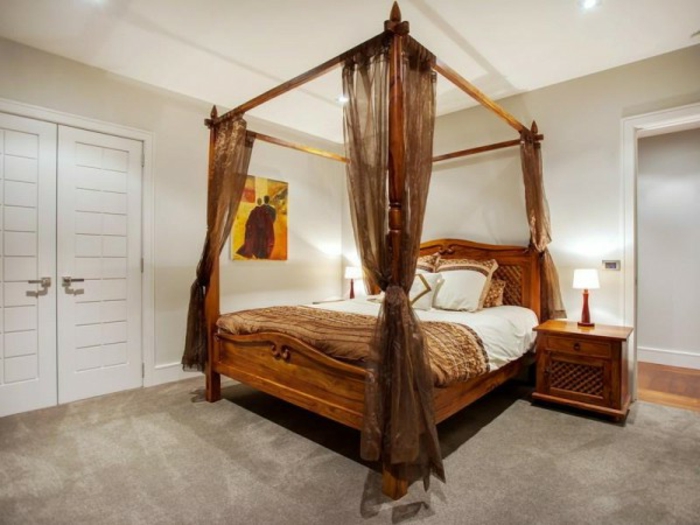 romantikus ágy hagyományos tervezési