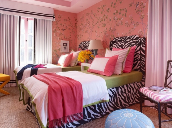 غرفة نوم وردي - تصميم idea-
