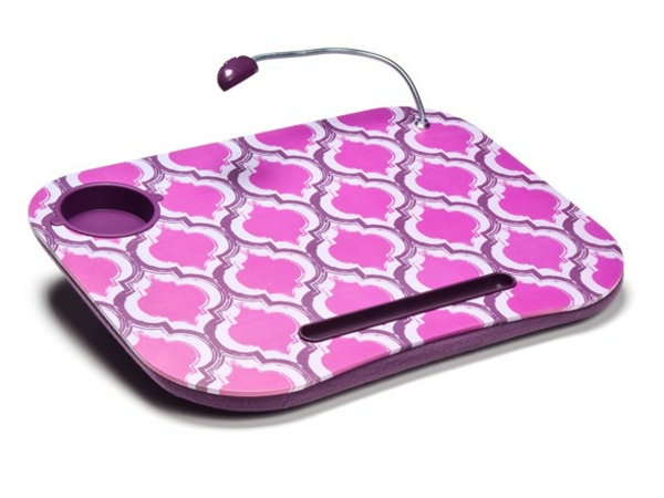 розово-маса с възглавница за лаптоп