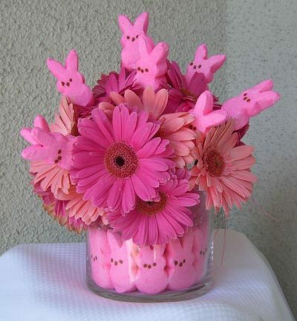 ružičast-cvijeće-uskrsna cvjetni aranžmani-se-bi-ružičaste boje