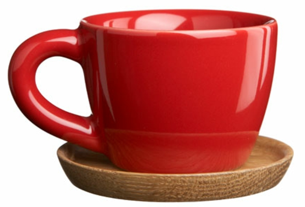 червени модерни шик-еспресо чаши