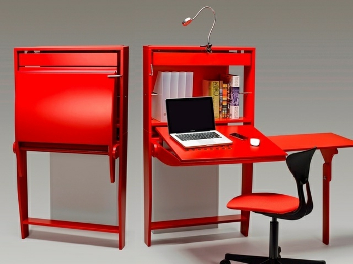 червено-спестяваща пространство-мебели-интересен-идеи-за-Направи си сам